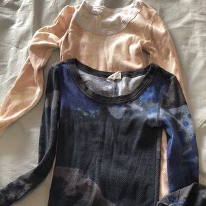 2 Free People Thermal Shirts